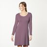 Katoenjersey medium effen – aubergine,  thumbnail number 6