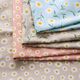 Decostof Half panama Kleine paardenbloemetjes – zalm/wit,  thumbnail number 5