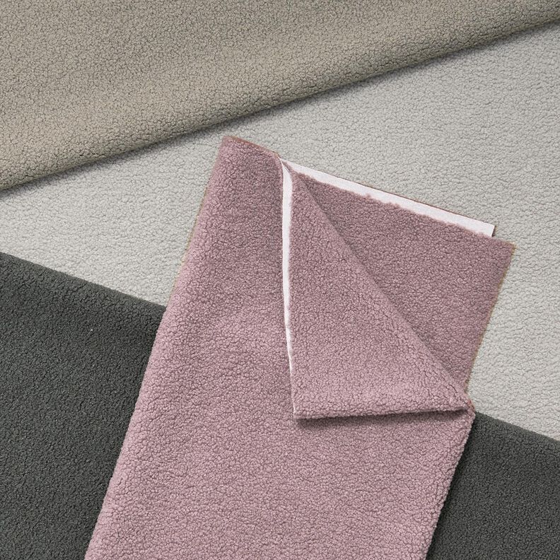 Bekledingsstof Schapenvacht look – zilvergrijs,  image number 4