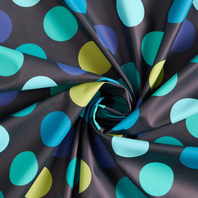 Regenjasstof Kleurrijke cirkels – nachtblauw,  image number 4