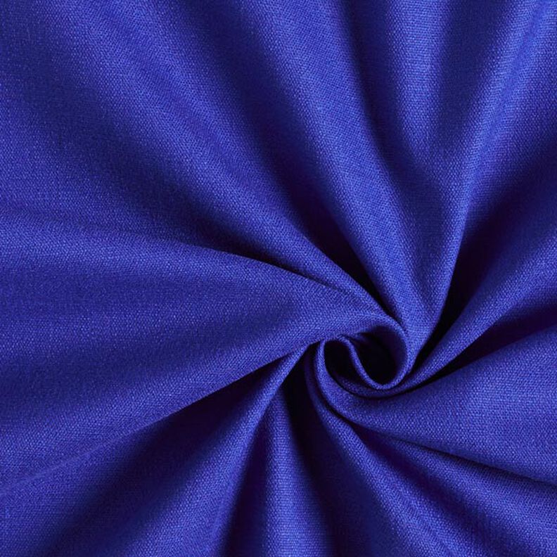 Stretch linnenstof mix – koningsblauw,  image number 1