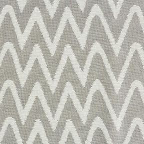 Outdoorstof jacquard Ikat patroon – lichtgrijs, 