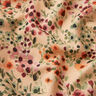 Decostof Half panama mooie bloemen – perzik/merlot,  thumbnail number 2