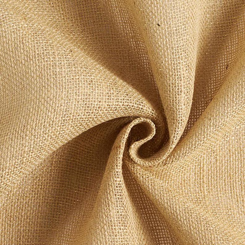 Decostof Jute Lurex 150 cm – natuur/goud,  image number 1
