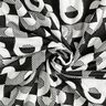 Jacquardjersey geometrische patronen en ruiten – zwart/wit,  thumbnail number 3