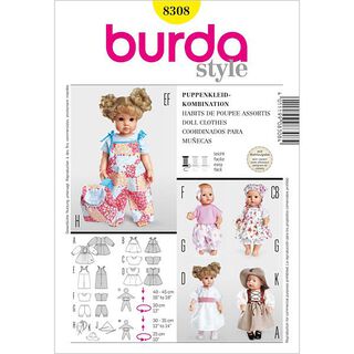 Poppenjurkjes, Burda 8308, 