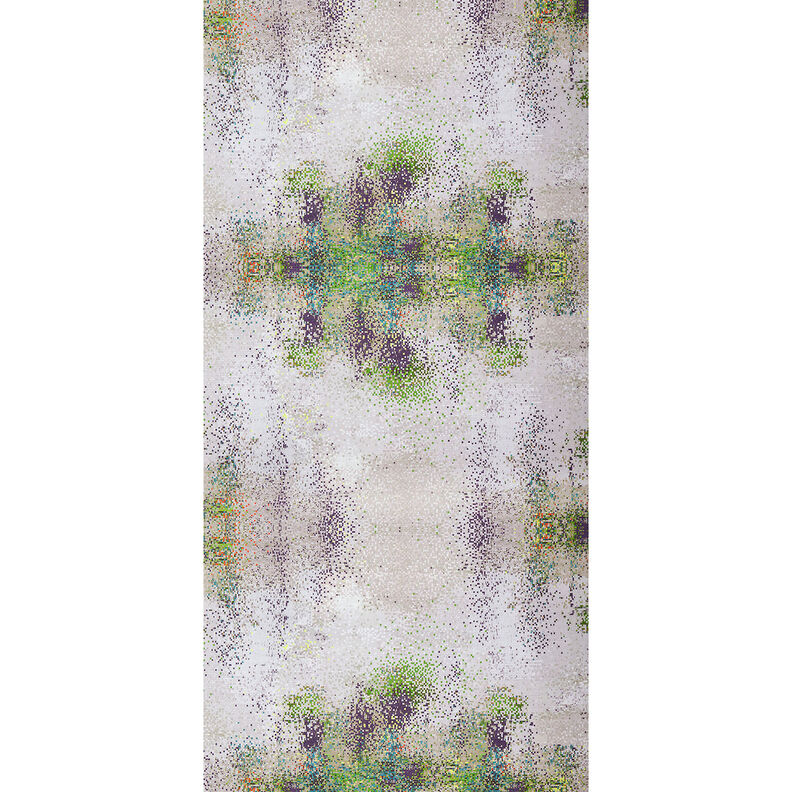 GOTS Katoenjersey verspreid mozaïek | TCC x LOOKS by Wolfgang Joop – appelgroen/donkerbeige,  image number 9