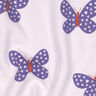 Sweatshirt geruwd Grote vlinders | Poppy Fabrics – pastellila/blauwlila,  thumbnail number 2