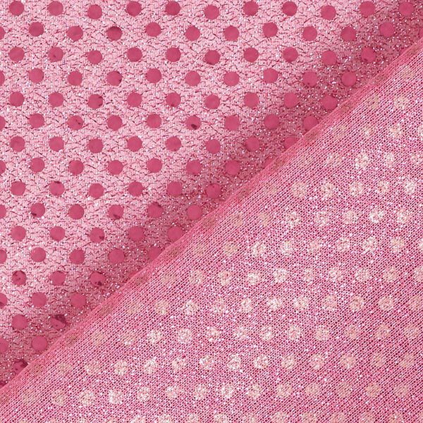Paillettenstof kleine stippen – roze,  image number 5