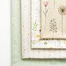 Decostof Half panama getekende wilde bloemen – wit/roze,  thumbnail number 5