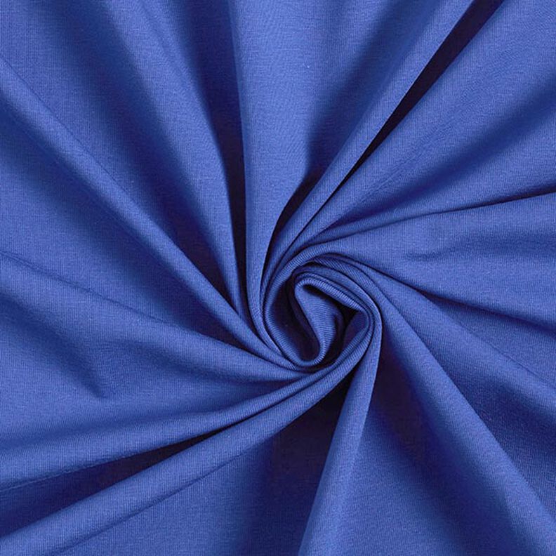 Katoenjersey medium effen – indigo,  image number 1