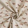 Decostof Half panama Teckels – natuur/middelbruin,  thumbnail number 3