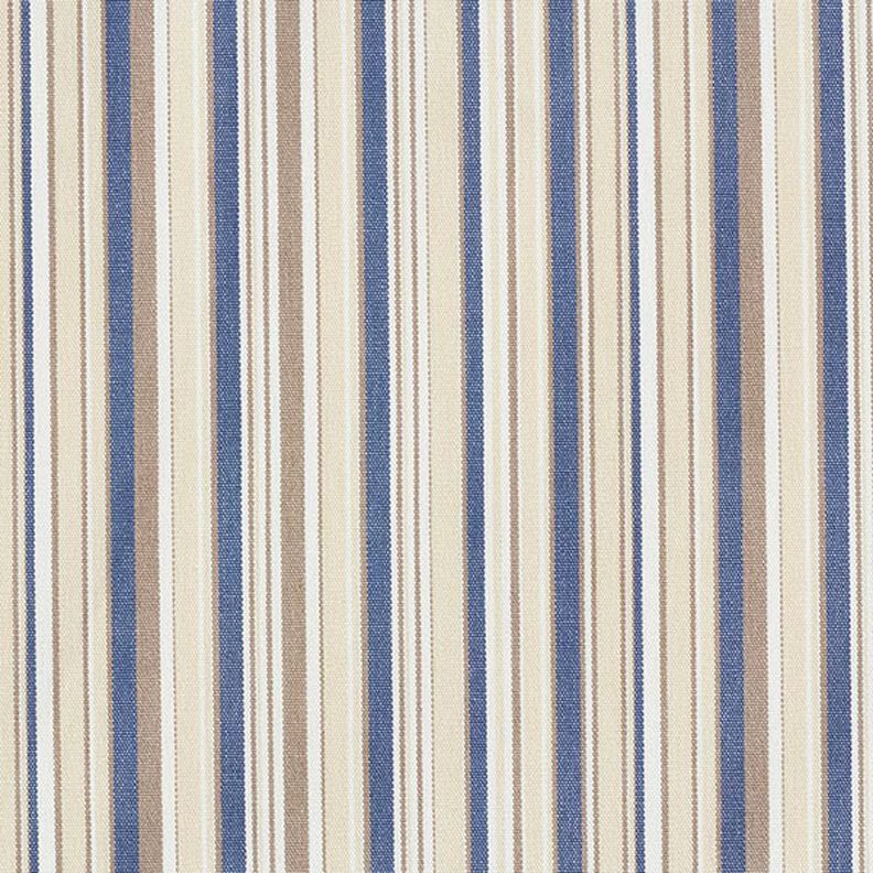 Luifelstof Fijne strepen – beige/jeansblauw,  image number 1