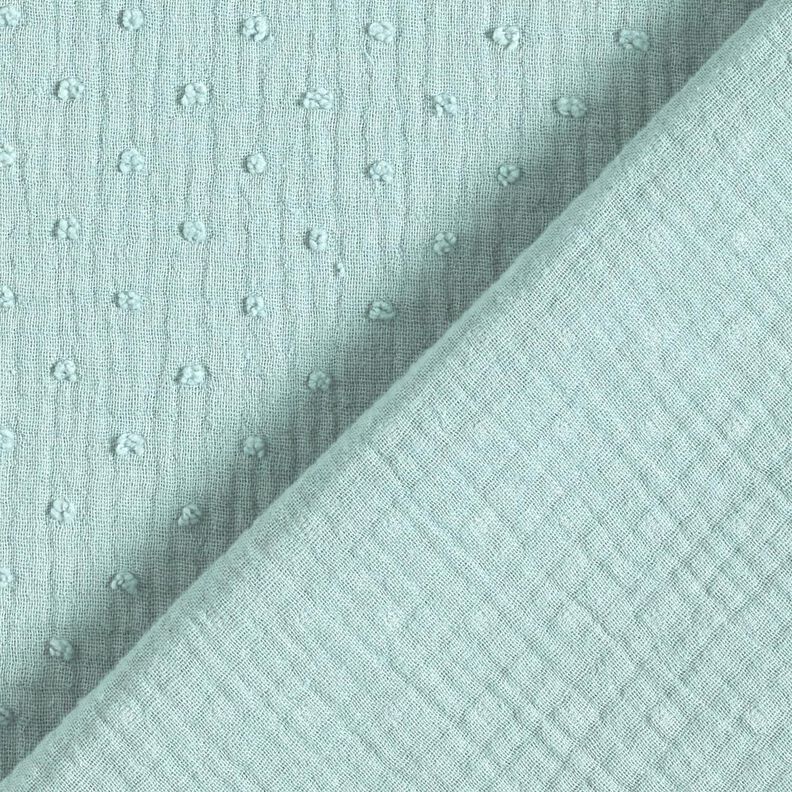 Mousseline/dubbel gehaakte stoffen dobby – mint,  image number 4