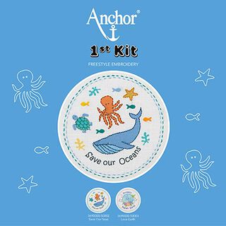 Borduurset voor beginners Save our Oceans, 