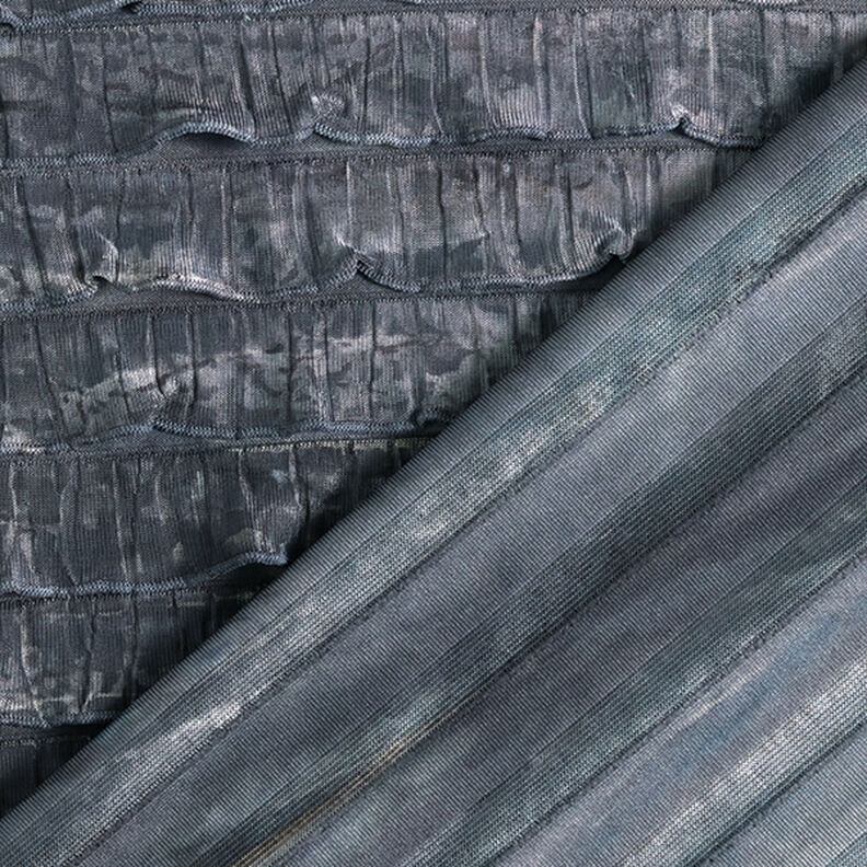 Gegolfde jersey batik horizontale strepen – lichtgrijs,  image number 4