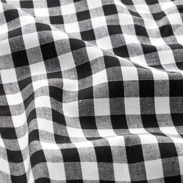Katoenen stof Vichy - 1 cm – zwart, image number 5