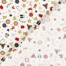 Katoenen stof Popeline kleine kerstmotieven – lichtbeige/goud,  thumbnail number 4