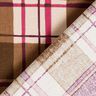 Decostof Half panama kleurrijke ruit – mocca/druif,  thumbnail number 4