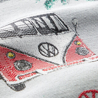 Decostof jacquard VW Bulli – lichtgrijs, 