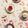 Decostof Half panama Koeken en taarten – lichtbeige/roze,  thumbnail number 6