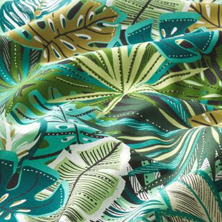 Katoen cretonne exotische bladeren – groen, 
