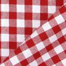 Katoenen stof Vichy ruit 1 cm – rood/wit,  thumbnail number 3