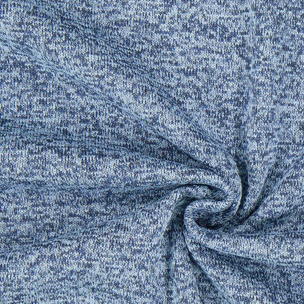Fleece gebreid – blauw,  image number 1