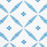 Decostof Katoenkeper elegante ruiten – wit/blauw,  thumbnail number 1