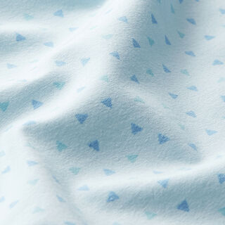 Katoenjersey Pastel-driehoeken  – hemelsblauw, 