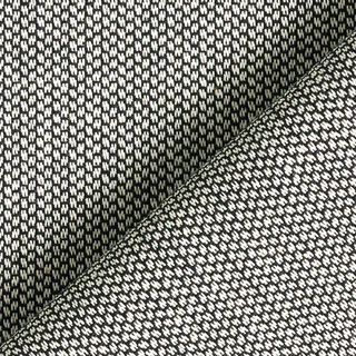 Meubelstof jacquard mini punten – zwart, 