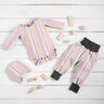 Katoenjersey Pastelkleurige strepen – ecru/pastelviolet,  thumbnail number 6