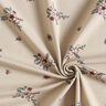 GOTS Katoenjersey verspreide bloemen | Poppy Fabrics – amandel,  thumbnail number 3