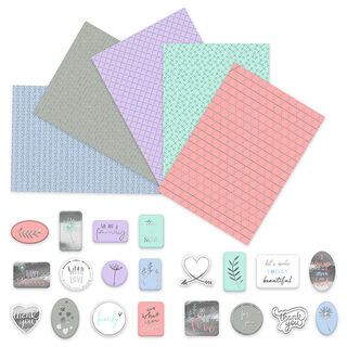 Ontwerpkarton met stickers Geometric, 