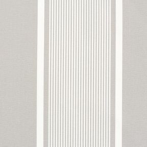 Outdoorstof Canvas Strepenmix – lichtgrijs/wit, 