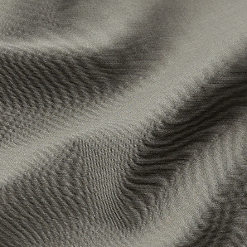 Katoenen stof stretch effen – kaki,  image number 2