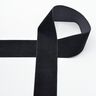 Fluweelband Effen [36 mm] – zwart,  thumbnail number 1