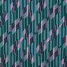 Romaniet jersey abstracte ruiten – petroleum/roze,  thumbnail number 1