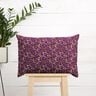 Katoenen stof Cretonne Weidebloemen – aubergine/roze,  thumbnail number 6