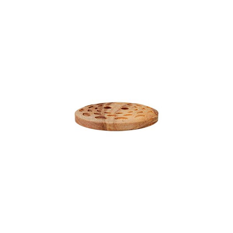 Houten knoop 2-gats – beige,  image number 2