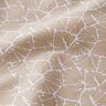 Gecoate katoen abstracte minibladeren – beige/wit,  thumbnail number 3