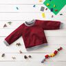 Alpenfleece Knuffelsweat Effen – karmijnrood,  thumbnail number 9