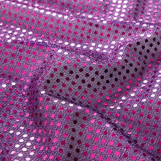 Paillettenstof kleine stippen – lila, 