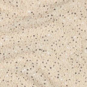 Tricot bouclé Pailletten Effen | Poppy Fabrics – cashew, 