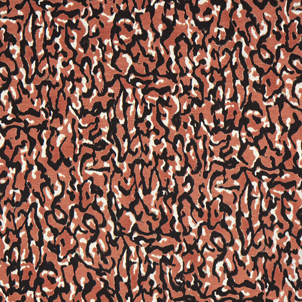 Romaniet jersey abstract luipaardpatroon – koper,  image number 1