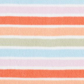 antipilling fleece kleurrijke strepen – wit, 