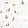 GOTS Katoenjersey Familie giraffen Digitaal printen | Poppy Fabrics – wit/lichtbruin,  thumbnail number 3