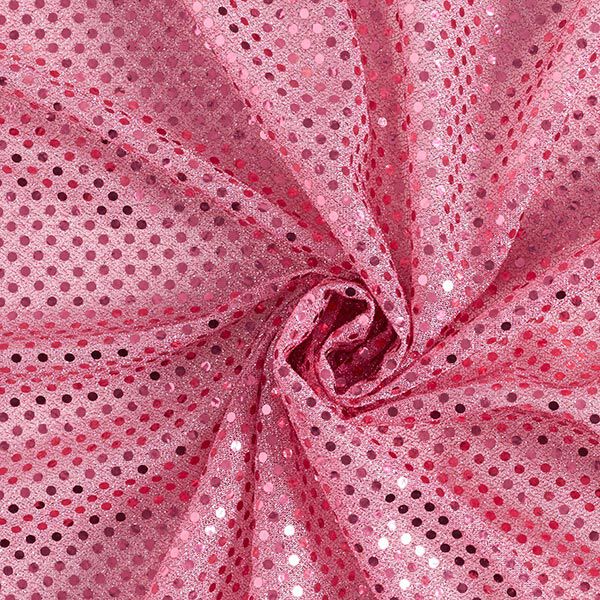 Paillettenstof kleine stippen – roze,  image number 4