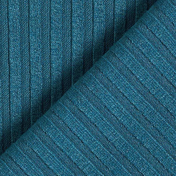Gebreide tricot – turkooisblauw,  image number 4