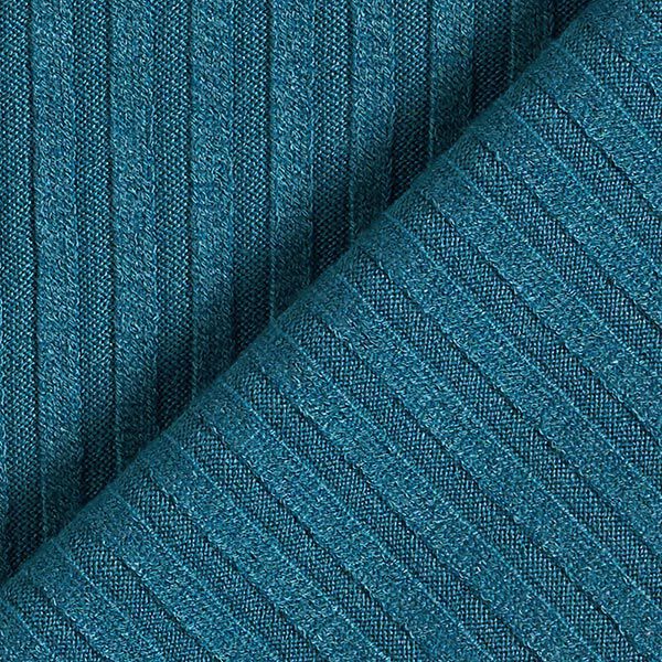 Gebreide tricot – turkooisblauw, image number 4